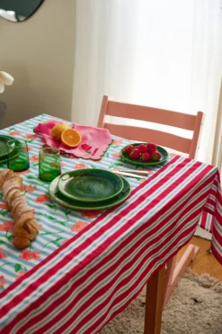 NAPPE AMELIA BLUE FLOWERS STRIPES -Citron Style Promos Boutique 7N5A6431 scaled