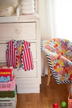 GILET ALI KIDS FLEURS 70'S 6 GILET ALI KIDS FLEURS 70'S -Citron Style Promos Boutique 7N5A6638 scaled