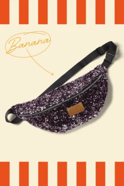 SAC BANANA SEQUINS ROSES