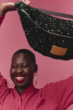 SAC BANANA SEQUINS VERTS -Citron Style Promos Boutique CG XMas Banana Sequins Verts 4 scaled