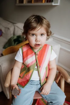 GILET KIDS BASILE MULTICO REVERSIBLE 13 GILET KIDS BASILE MULTICO REVERSIBLE -Citron Style Promos Boutique DSC 8020 scaled