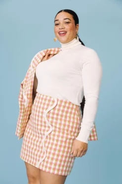 JUPE NINA VICHY JARDIN ANGLAIS