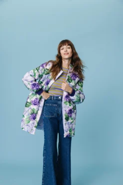 MANTEAU NINE FLEURS 90'S -Citron Style Promos Boutique LOOKBOOKMML Secretgarden00311 scaled