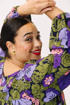 ROBE JENNY ANEMONE 11 ROBE JENNY ANEMONE -Citron Style Promos Boutique LOOKBOOKMML Secretgarden00521 scaled