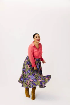 JUPE PAULA ANEMONE -Citron Style Promos Boutique LOOKBOOKMML Secretgarden00561 scaled