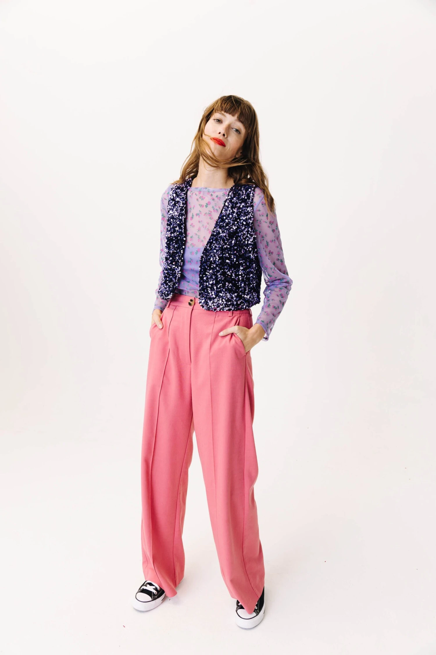 GILET ALI SEQUINS LILAS 3 GILET ALI SEQUINS LILAS – Image 3