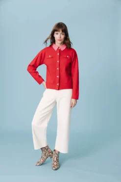 GILET MARCEL ROUGE -Citron Style Promos Boutique LOOKBOOKMML Secretgarden0102 scaled