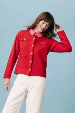 GILET MARCEL ROUGE -Citron Style Promos Boutique LOOKBOOKMML Secretgarden0104 scaled