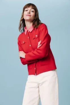 GILET MARCEL ROUGE -Citron Style Promos Boutique LOOKBOOKMML Secretgarden0107 scaled