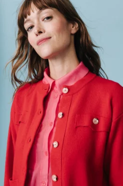 GILET MARCEL ROUGE -Citron Style Promos Boutique LOOKBOOKMML Secretgarden0126 scaled