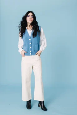 GILET MARCEAU BLEU -Citron Style Promos Boutique LOOKBOOKMML Secretgarden0130 scaled