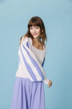 PULL NOAM RAYE LILAS 8 PULL NOAM RAYE LILAS -Citron Style Promos Boutique LOOKBOOKMML Secretgarden0316 scaled