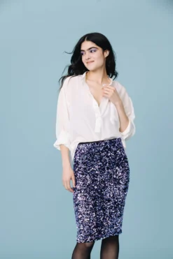 JUPE SARITA SEQUINS LILAS 7 JUPE SARITA SEQUINS LILAS -Citron Style Promos Boutique LOOKBOOKMML Secretgarden4288 scaled