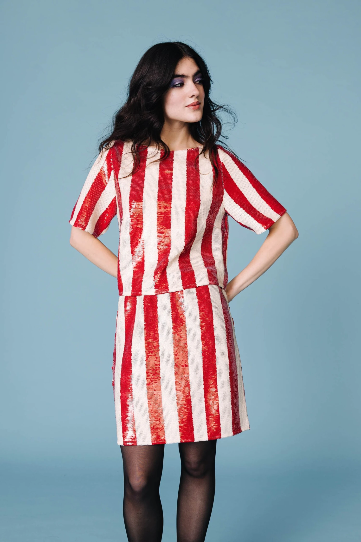 TOP NANCY RAYURES SEQUIN 6 TOP NANCY RAYURES SEQUIN – Image 6