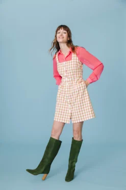 ROBE NELLY VICHY JARDIN ANGLAIS 10 ROBE NELLY VICHY JARDIN ANGLAIS -Citron Style Promos Boutique LOOKBOOKMML Secretgarden4669 scaled