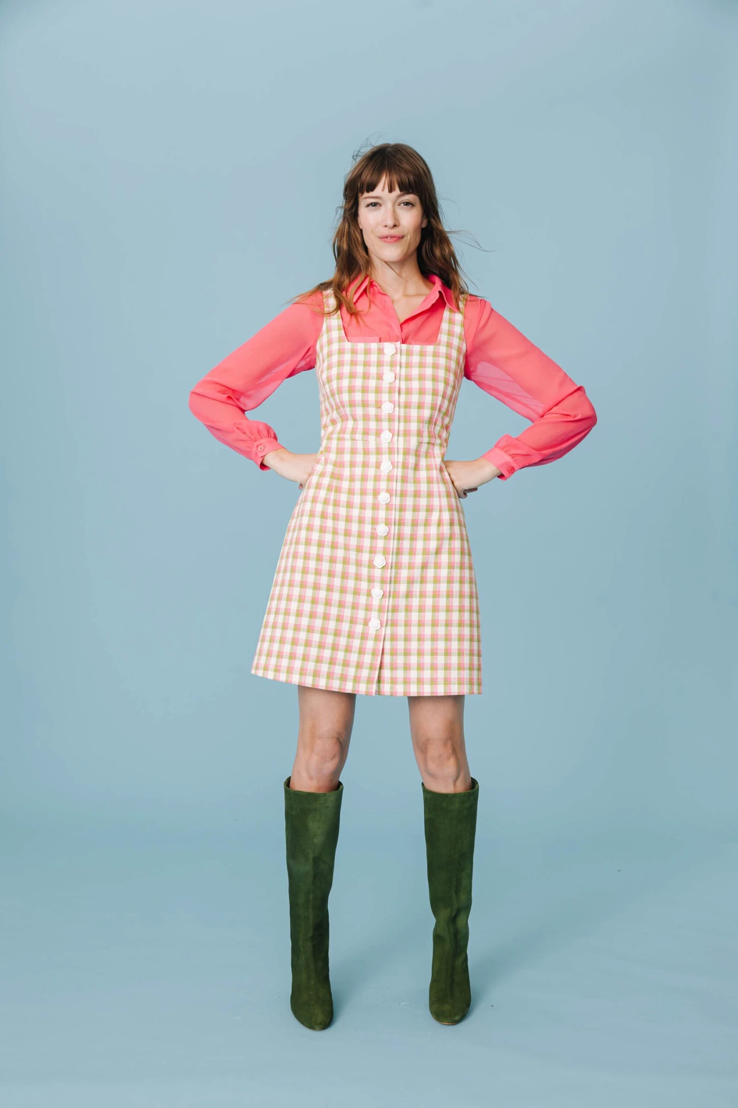 ROBE NELLY VICHY JARDIN ANGLAIS 5 ROBE NELLY VICHY JARDIN ANGLAIS – Image 5