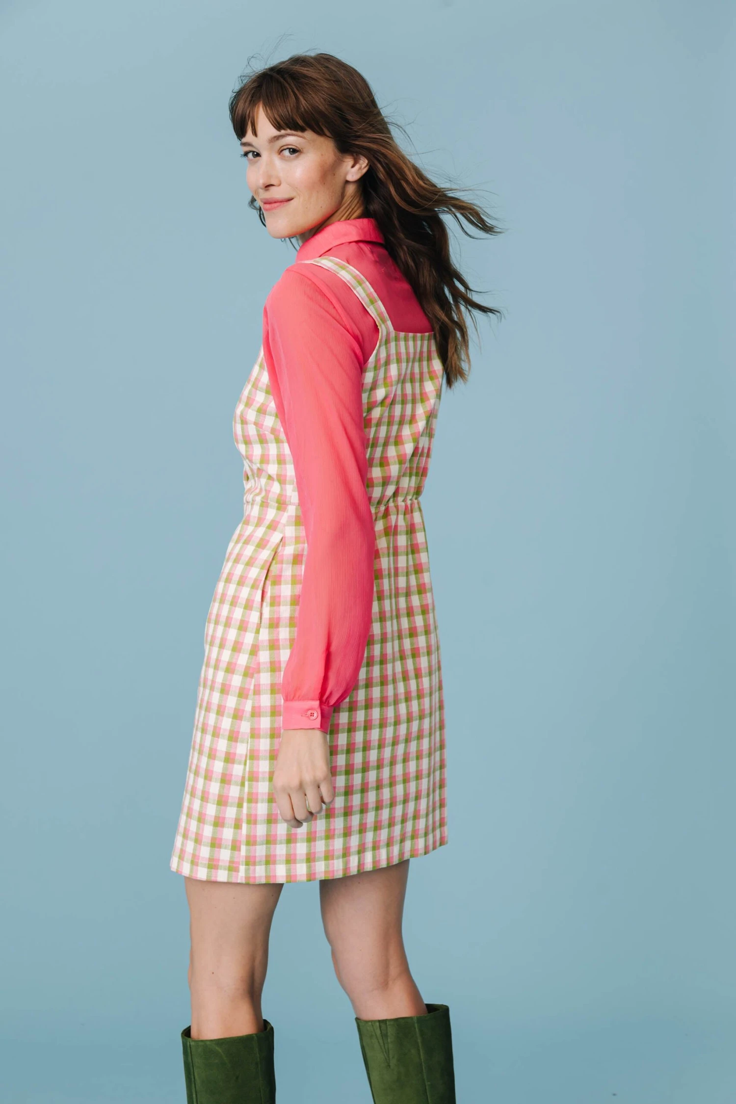 ROBE NELLY VICHY JARDIN ANGLAIS 8 ROBE NELLY VICHY JARDIN ANGLAIS – Image 8