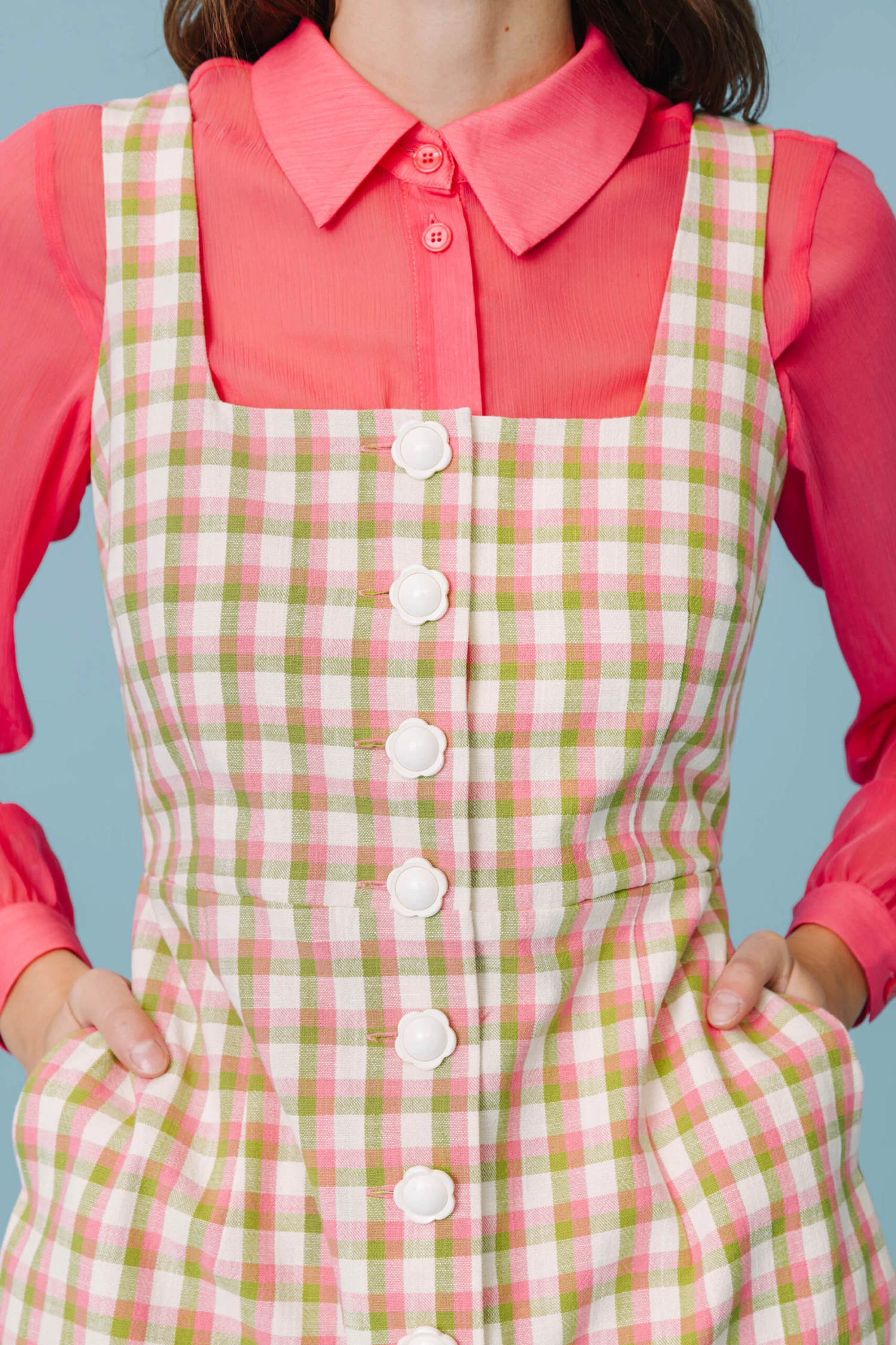 ROBE NELLY VICHY JARDIN ANGLAIS 2 ROBE NELLY VICHY JARDIN ANGLAIS – Image 2