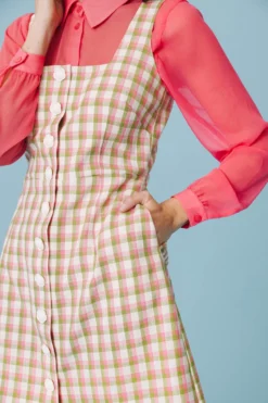 ROBE NELLY VICHY JARDIN ANGLAIS 11 ROBE NELLY VICHY JARDIN ANGLAIS -Citron Style Promos Boutique LOOKBOOKMML Secretgarden4748 scaled