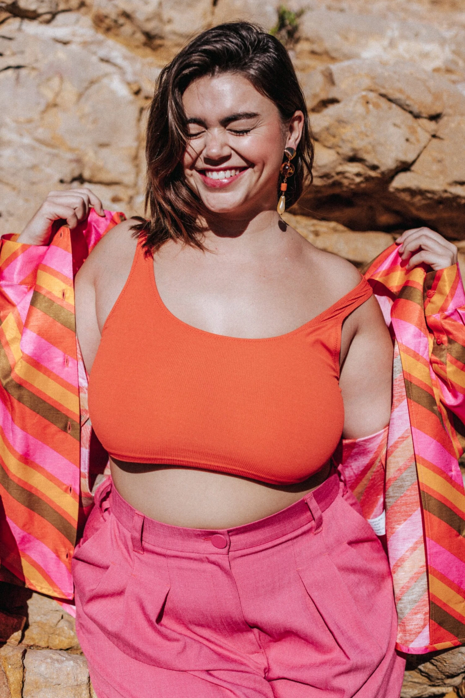 BRASSIERE ESMEE RIB ORANGE 1 BRASSIERE ESMEE RIB ORANGE