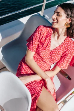 ROBE LOULOU SORBET ROSE -Citron Style Promos Boutique LaurenceRevol MML BENIDORM J2 248 scaled