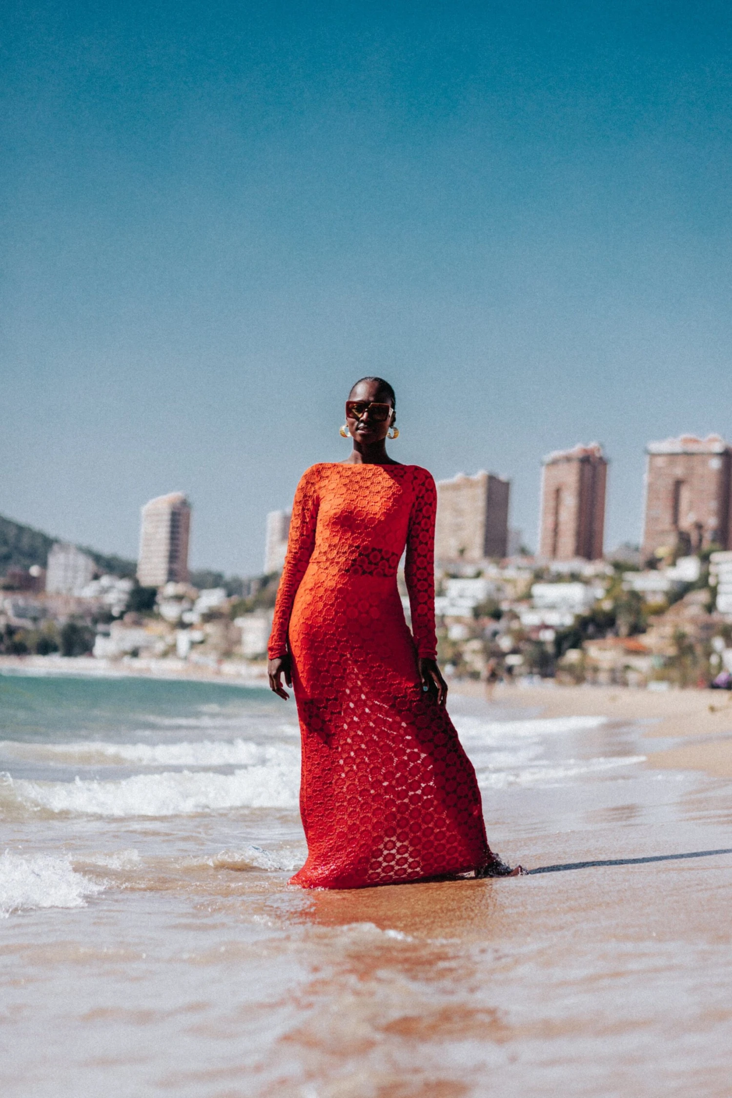 ROBE MADISON DENTELLE ORANGE 8 ROBE MADISON DENTELLE ORANGE – Image 8