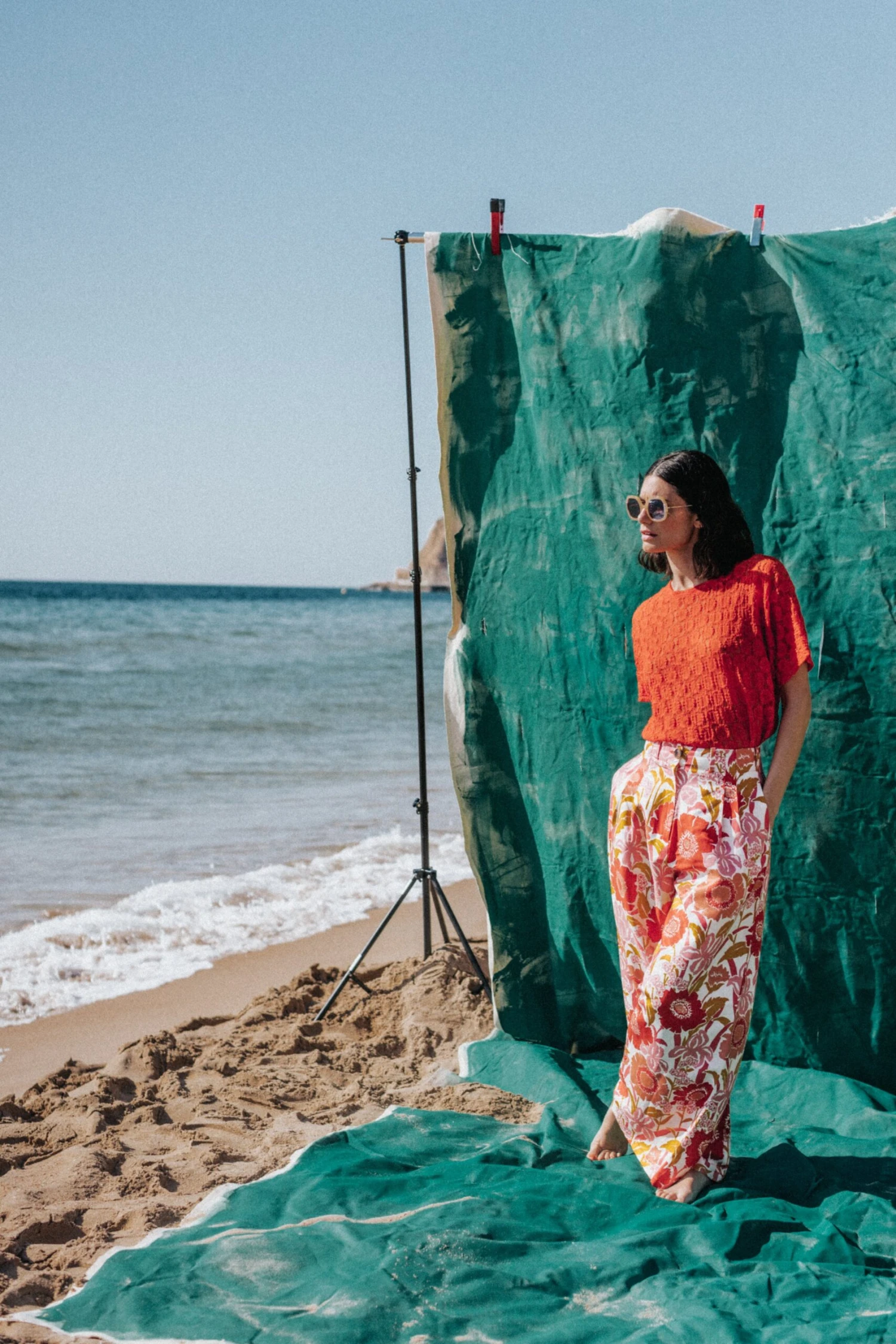 PANTALON HARYA IRIS COQUELICOT 1 PANTALON HARYA IRIS COQUELICOT