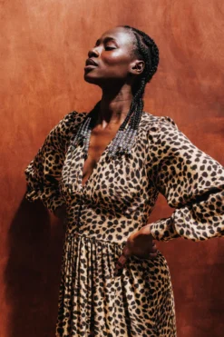 ROBE NATACHA LEOPARD