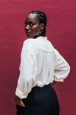 CHEMISE ALPHONSE ECRU -Citron Style Promos Boutique LaurenceRevol MML Permanents SEPT2023 395