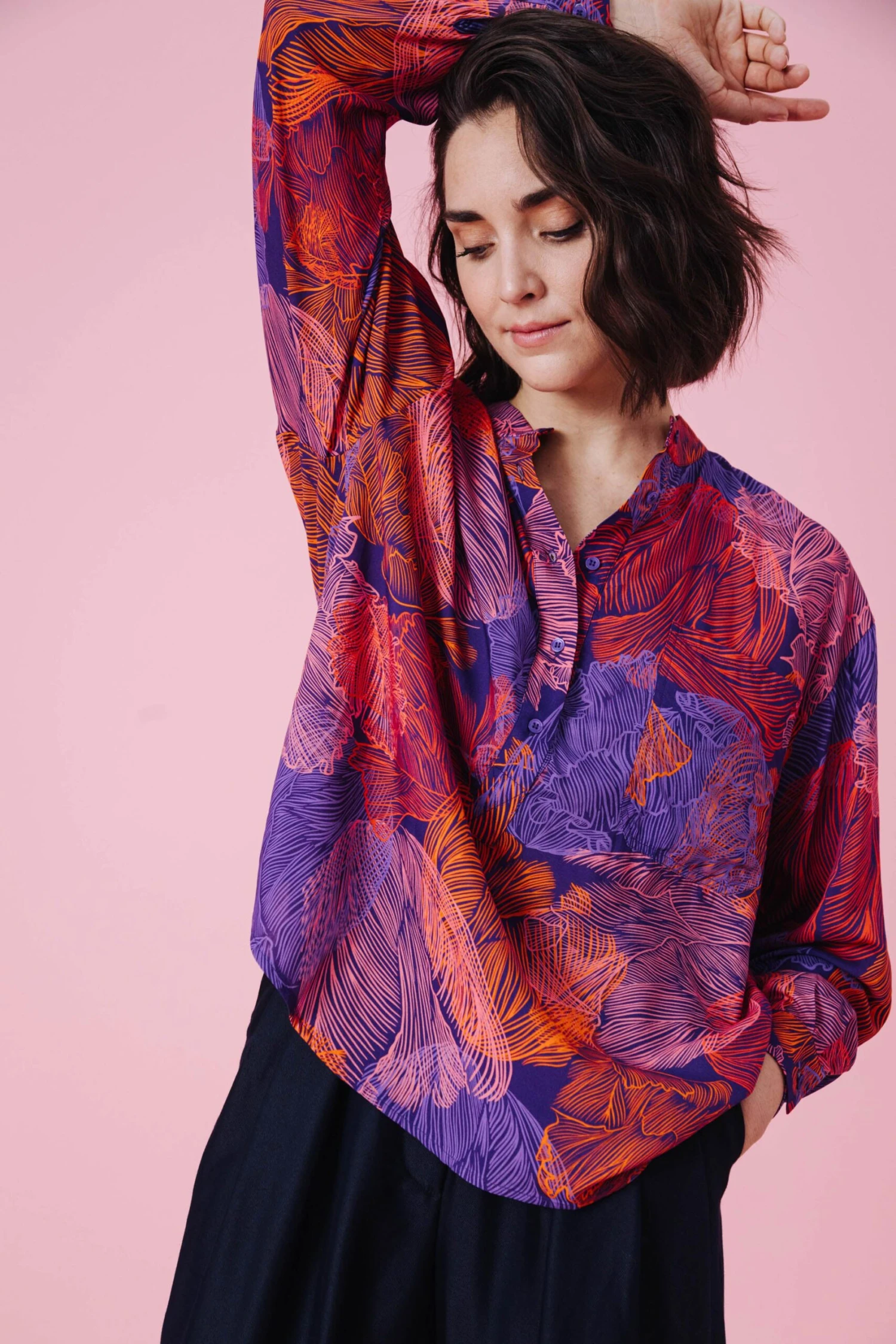 CHEMISE ALPHONSE TULIPES 3 CHEMISE ALPHONSE TULIPES – Image 3