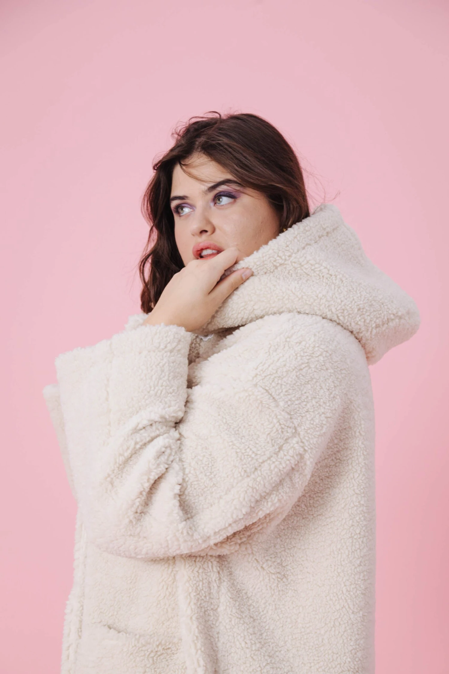 MANTEAU NINON MOUMOUTE BEIGE 2 MANTEAU NINON MOUMOUTE BEIGE – Image 2