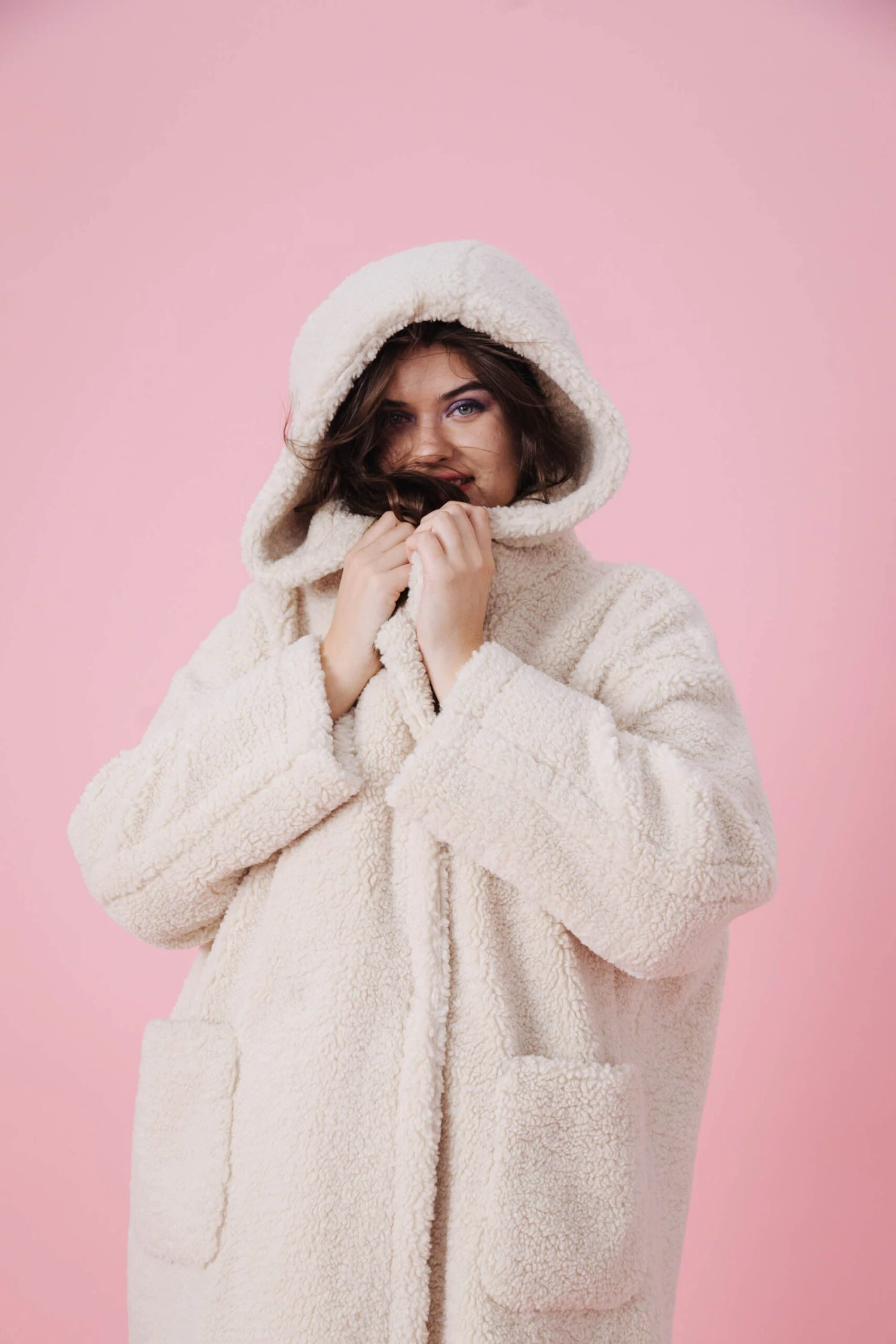 MANTEAU NINON MOUMOUTE BEIGE 4 MANTEAU NINON MOUMOUTE BEIGE – Image 4