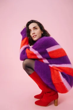 ROBE SACHA STRIPES PURPLE -Citron Style Promos Boutique MML GoodtimesonlyCaptureONE3438 scaled