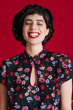 BERET RIRI SEQUINS NOIRS