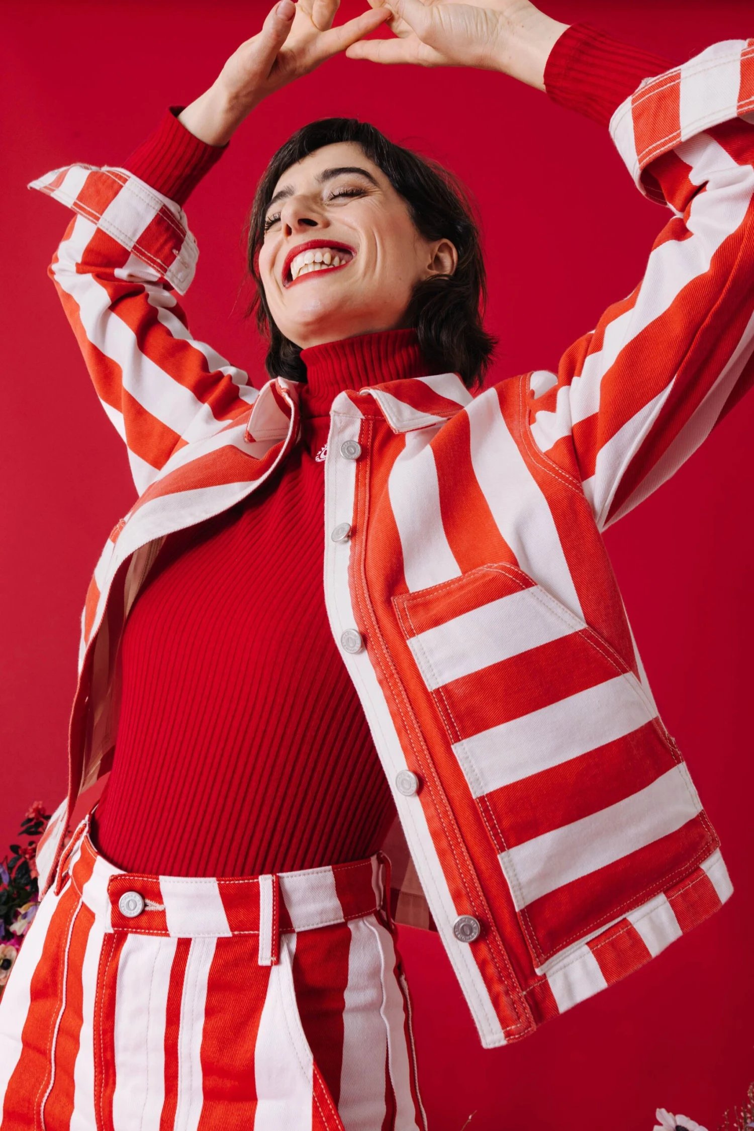 VESTE OTIS RED STRIPE 1 VESTE OTIS RED STRIPE