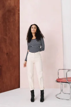 JEANS MATHILDA OFF WHITE