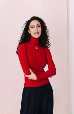 PULL ORA RED -Citron Style Promos Boutique MML Lespermanents1157