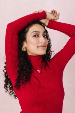 PULL ORA RED -Citron Style Promos Boutique MML Lespermanents1197 2