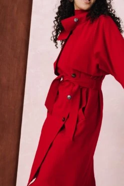 TRENCH RAOUL RED 24 TRENCH RAOUL RED -Citron Style Promos Boutique MML Lespermanents1233 2