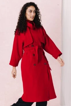 TRENCH RAOUL RED 25 TRENCH RAOUL RED -Citron Style Promos Boutique MML Lespermanents1244 2