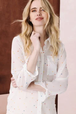 CHEMISE CHARLIE CONFETTIS -Citron Style Promos Boutique MML Lespermanents2361 scaled