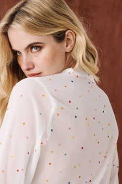 CHEMISE CHARLIE CONFETTIS -Citron Style Promos Boutique MML Lespermanents2386 scaled