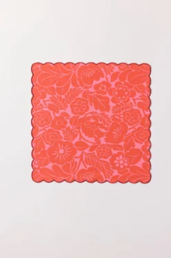 LOT DE 2 SERVIETTES KATE ANEMONE PINK -Citron Style Promos Boutique MML3002249479 scaled