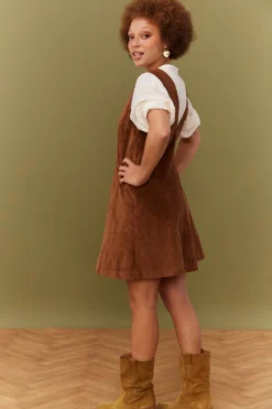 ROBE MAO VELOURS MACCHIATO -Citron Style Promos Boutique MML 010823 LOOKBOOK 0311 scaled