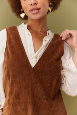 ROBE MAO VELOURS MACCHIATO -Citron Style Promos Boutique MML 010823 LOOKBOOK 0334 scaled