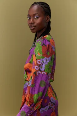 ROBE MARLA AUTUMN BLOSSOM -Citron Style Promos Boutique MML 010823 LOOKBOOK 0490 scaled