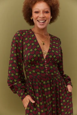 ROBE NATACHA FLOWER ROMANCE -Citron Style Promos Boutique MML 010823 LOOKBOOK 0562 scaled