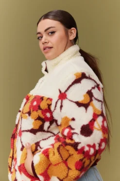 VESTE MAALI MOUMOUTE FLEURS 70'S