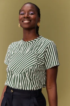 T-SHIRT KATE COEUR VERT 10 T-SHIRT KATE COEUR VERT -Citron Style Promos Boutique MML 010823 LOOKBOOK 1018 scaled