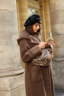 MANTEAU NINON MOUMOUTE TABAC -Citron Style Promos Boutique MML 8259 scaled